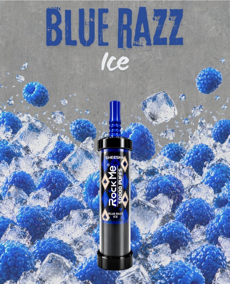 ROCK ME Sheesha 50.000 puffs Blue Razz Ice